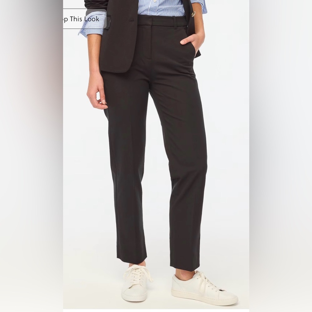 J CREW RUBY PANT SIZE 12- Classic Black Women's Straight-Leg Dress Pants